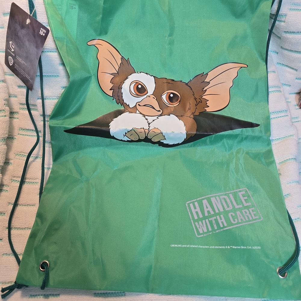 Warner Bros. Green Gizmo Drawstring Backpack